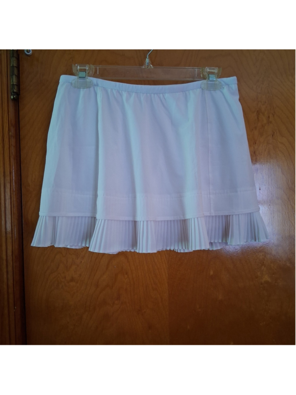 Ibkul Skirt S White Tennis Golf Pickleball Pull On Lined Skort Active Pleated